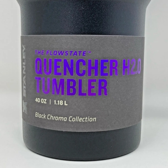 BNWT! STANLEY - THE BLACK CHROMA QUENCHER H2.0 FLOWSTATE™ TUMBLER | 40 OZ - Picture 9 of 16